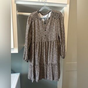 Zara Black and White Floral Kids Dress